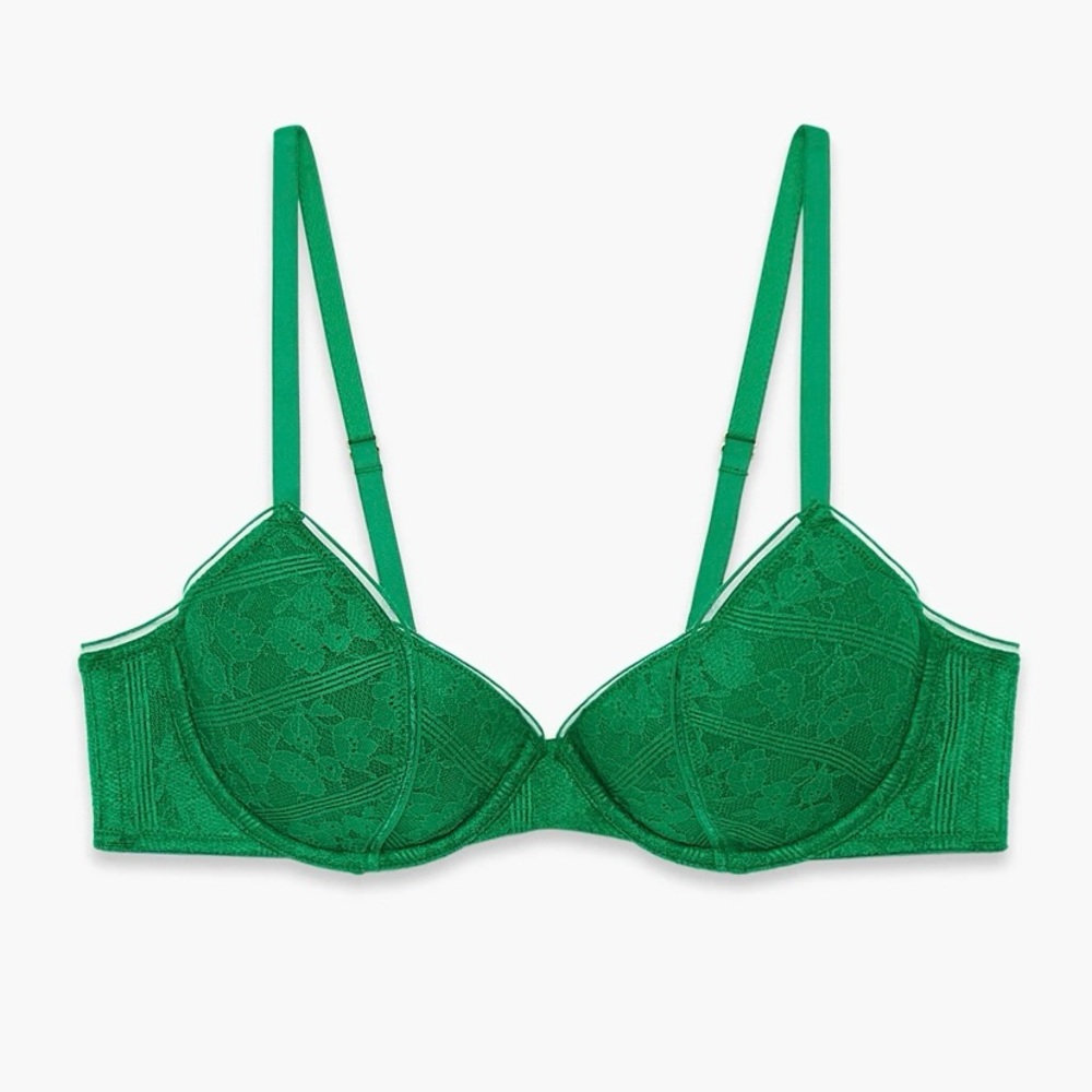 Savage X Fenty Garden Maze Lace Unlined Tulip Bra NWOT